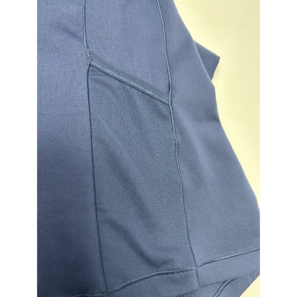 Nike Pro Shirt Womens Medium Blue Hyperwarm Mock Turtleneck Run Training - Picture 10 of 12